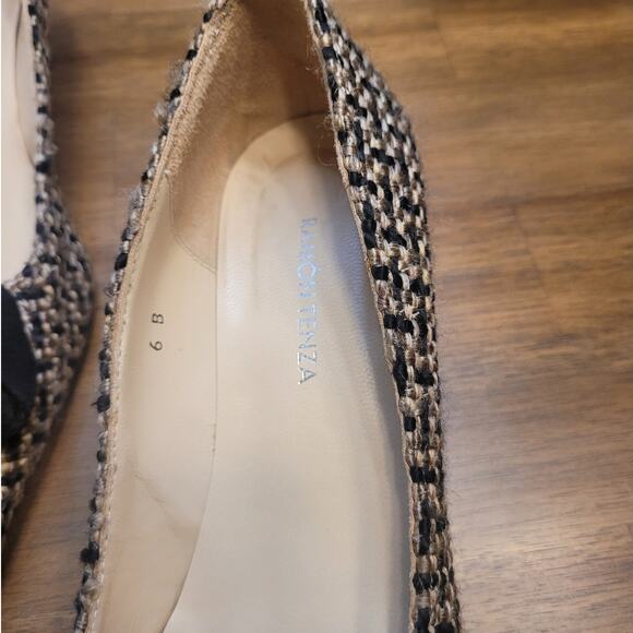 VTG Ramon Tenza 90s Y2K Kitten Heels Black Tan Pointed Toe Size 6B GUC - Picture 4 of 9